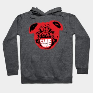 Ugly Red Pug Head Says Smile Hoodie